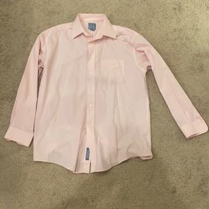 Joseph A Banks Men’s Dress Shirt Button Down Pink 15 1/2-33